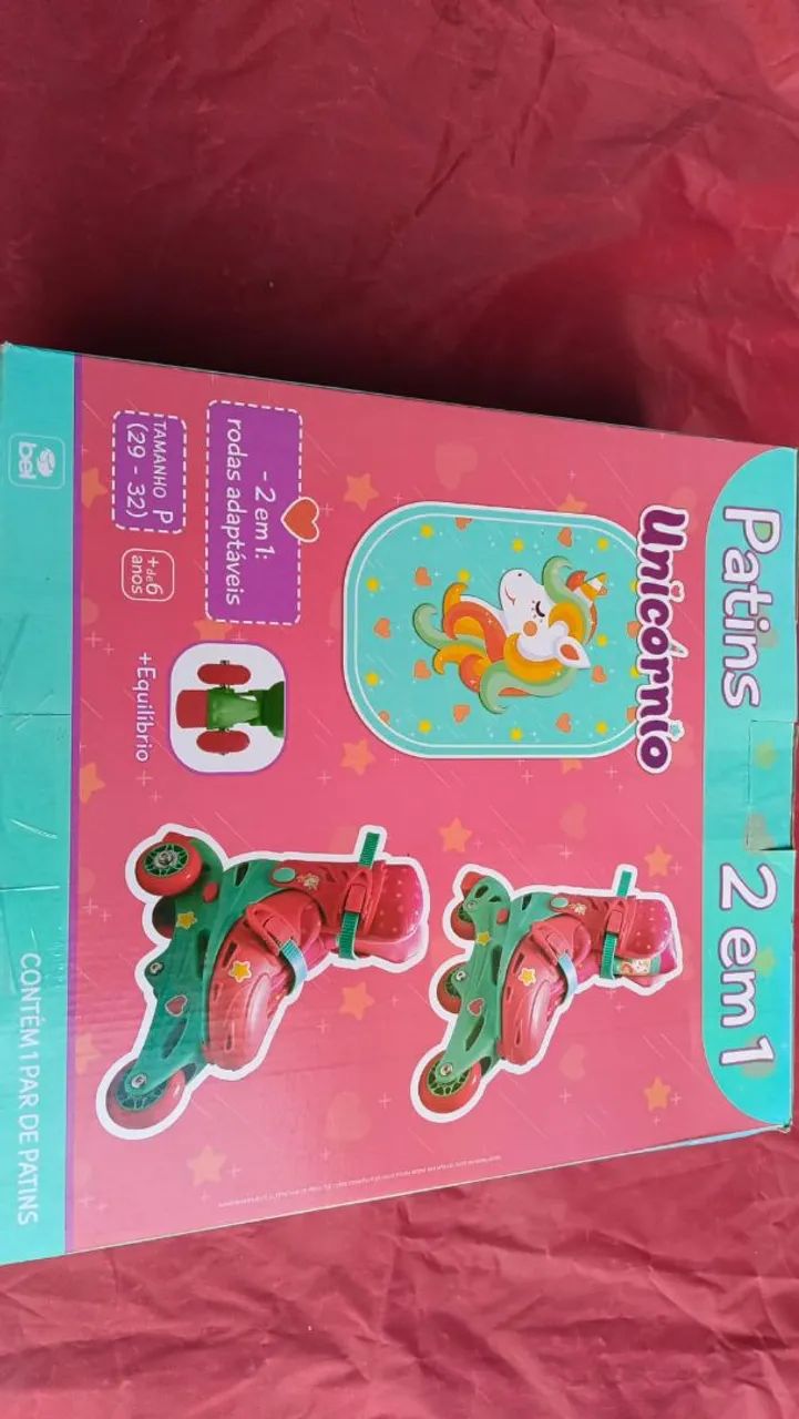 Roller Tri Inline 2 em 1 Unicórnio Novos Bel (PRONTA ENTREGA) - Foto 6