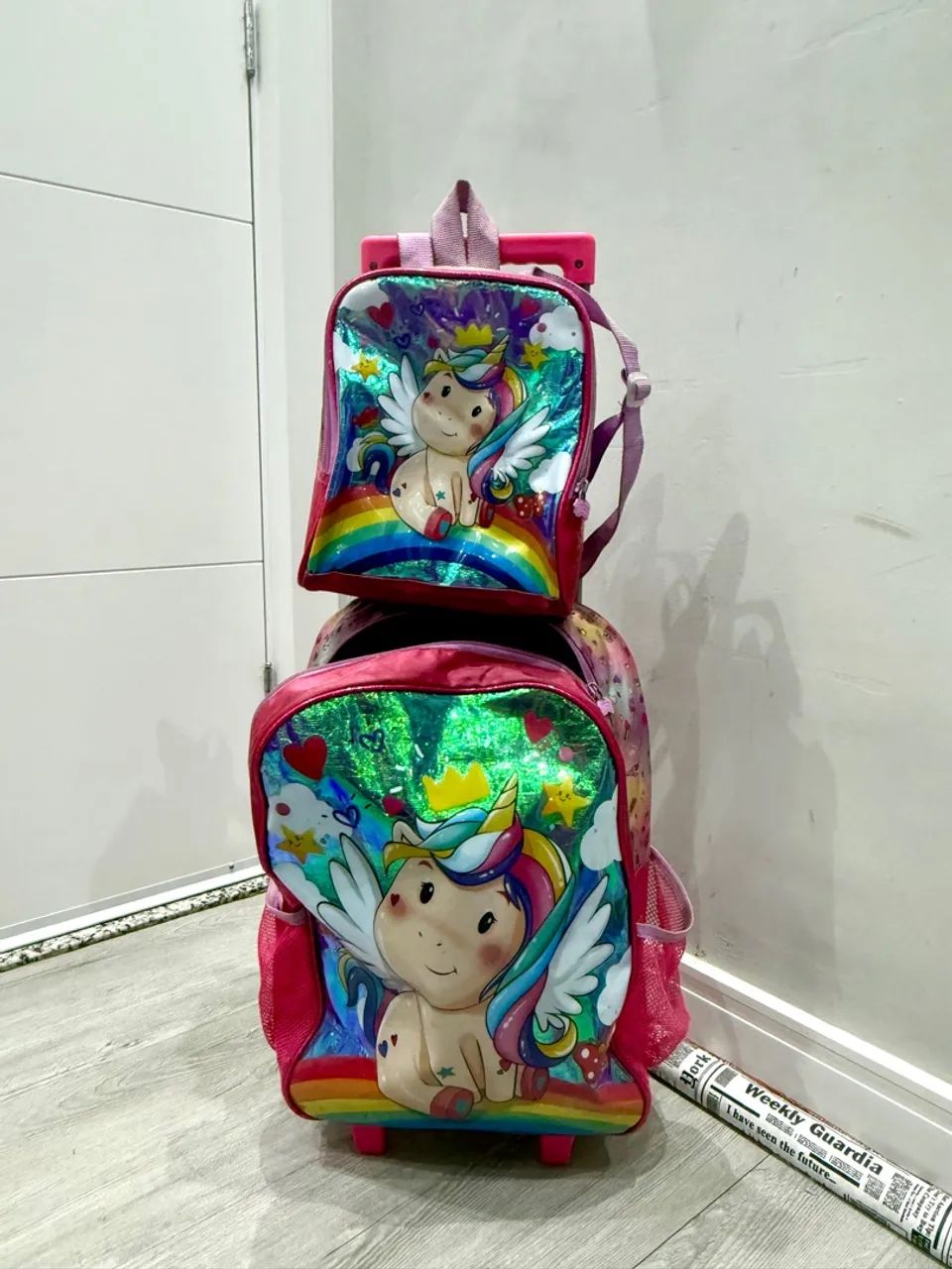 Mochila Infantil Unicórnio com Rodinhas