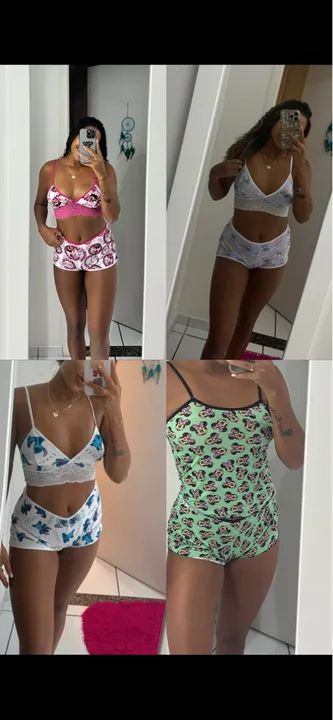 Baby Doll com Renda Rosa - Foto 2