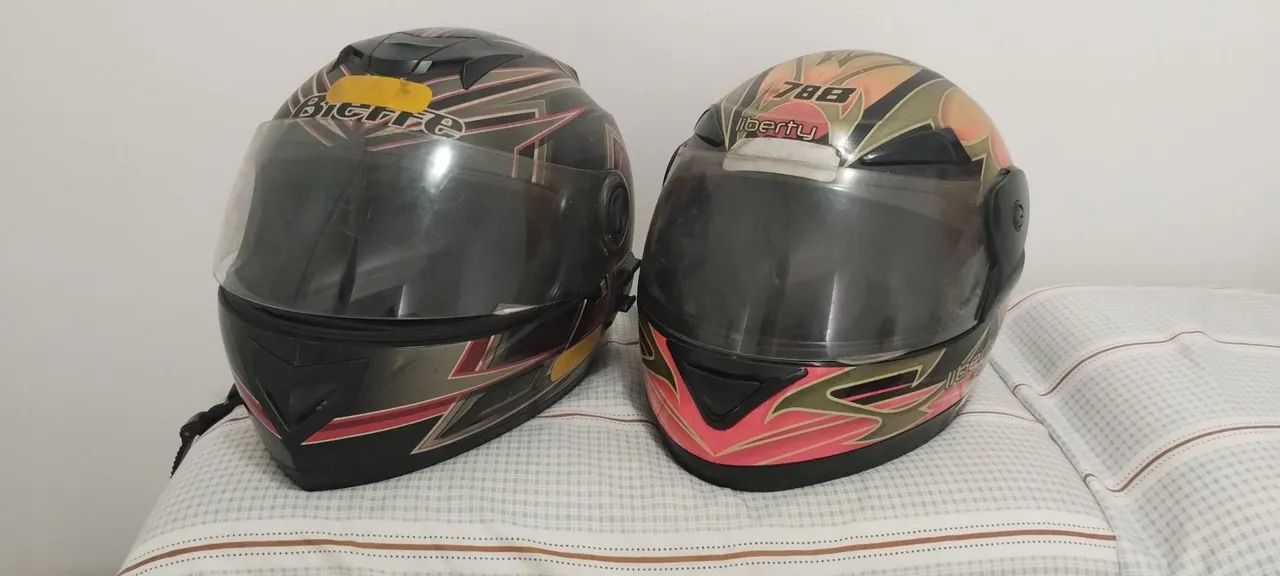 Capacete Motociclista - 2 Peças