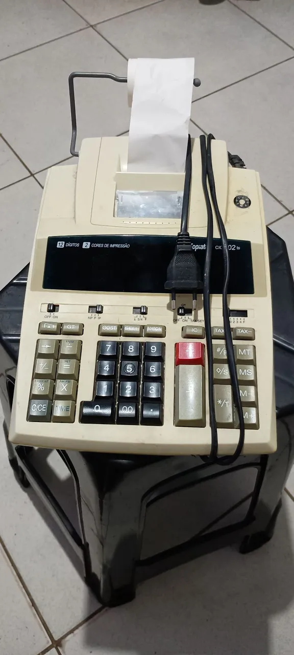 Calculadora com bobina de impressão Copiat CIC 02 ts
