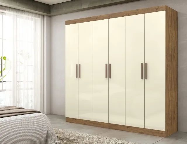    GUARDA ROUPA MACAPÁ 6 PORTAS 100% MDF