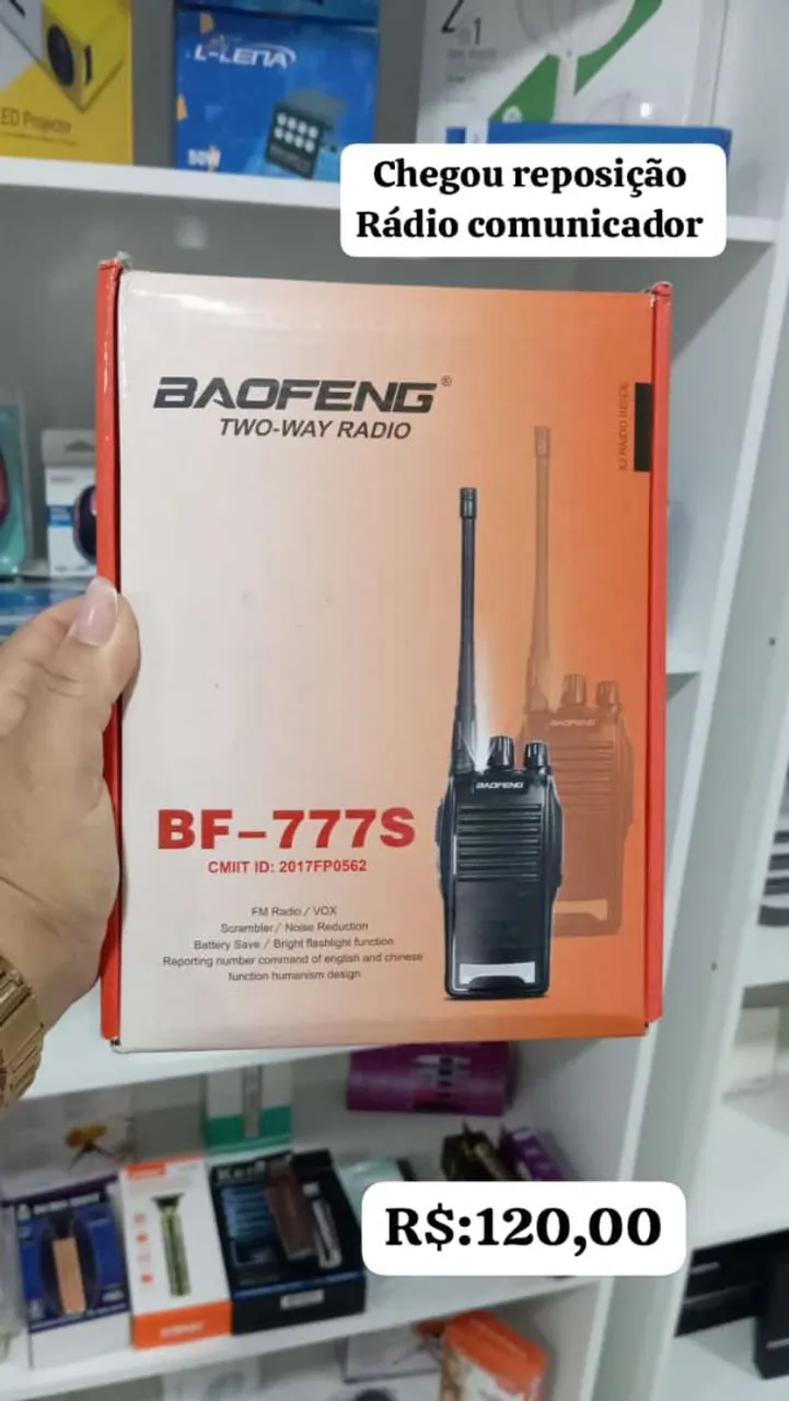 Rádio Comunicador Baofeng BF-777S Novo