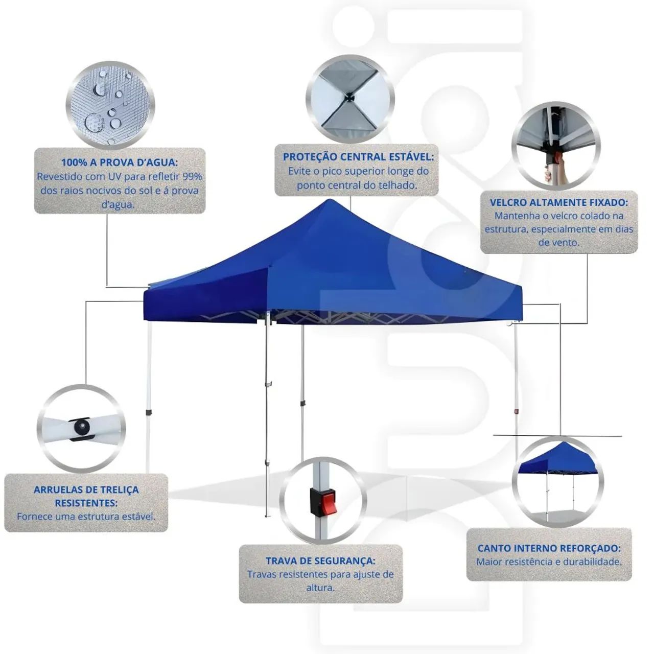 TENDA REFORÇADA - 2x2 e 3x3 - Foto 4
