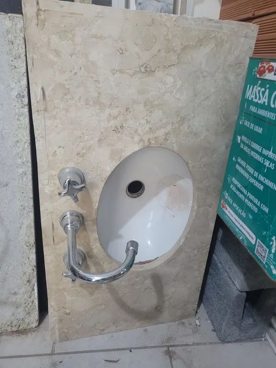 Cuba de banheiro em mármore - Foto 4
