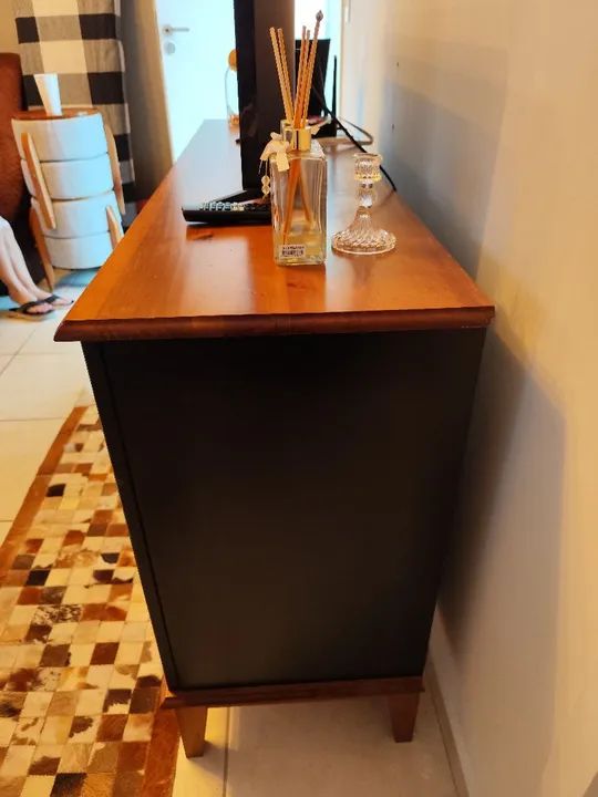 Armário de 4 Portas com 4 Gavetas - Preto - Foto 3