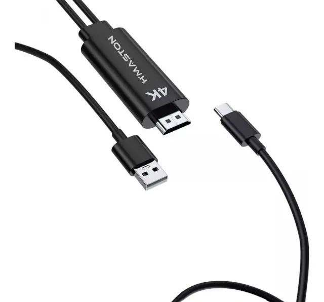 Cabo Adaptador Tipo C Para Hdmi Usb-c P/ Notebook Smartphone