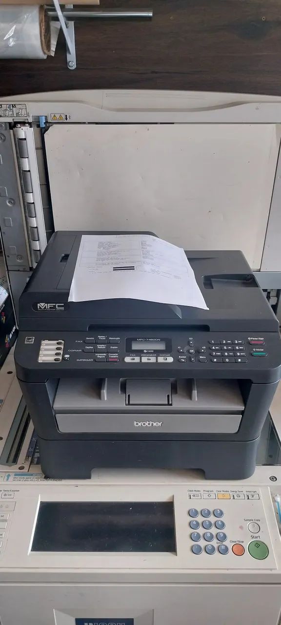 Impressora brother dcp 7460 funcionando 