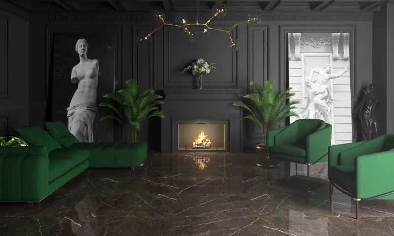 Porcelanato Polido Egeu Brown 84 x 84cm Classe A Elizabeth - Foto 3