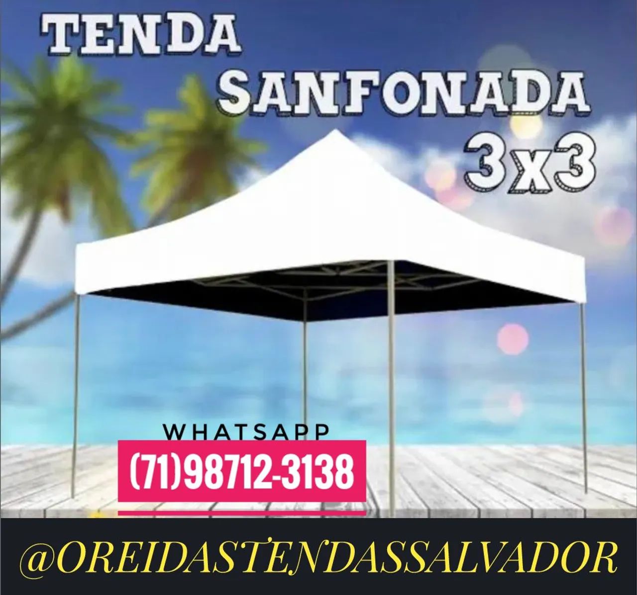 Toldo sanfonado monta em 30 segundos 