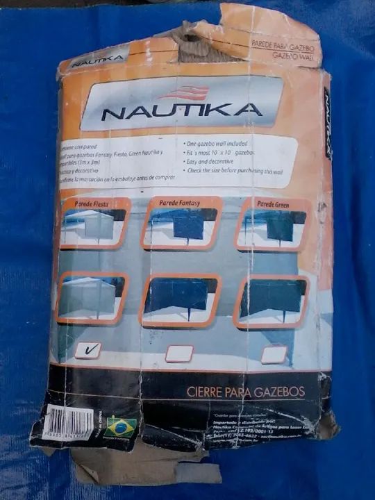 Parede Para Gazebo Fiesta 3m X 3m - Nautika (Embalagem Contém Uma Parede Apenas) - Foto 2