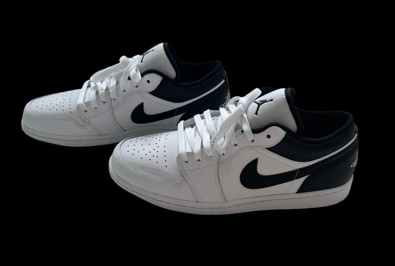 Air Jordan 1 Low - Branco e Preto ORIGINAL