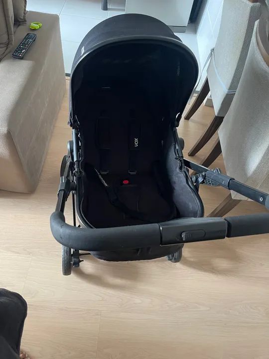 Carrinho De Bebê Moises Passeio Berço Vox Preto Kiddo 