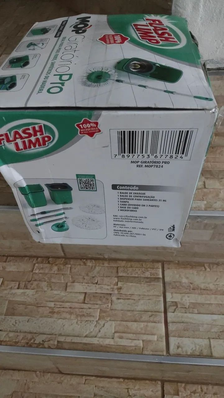   CHEGA DE SOFRÊNCIA PARA LIMPAR CASA!!MOP GIRATÓRIO PRO , FLASH LIMP - Foto 3