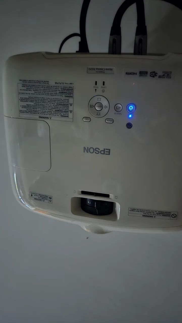 Projetor Powerlite home cineme 3020 epson com receiver sony de 720