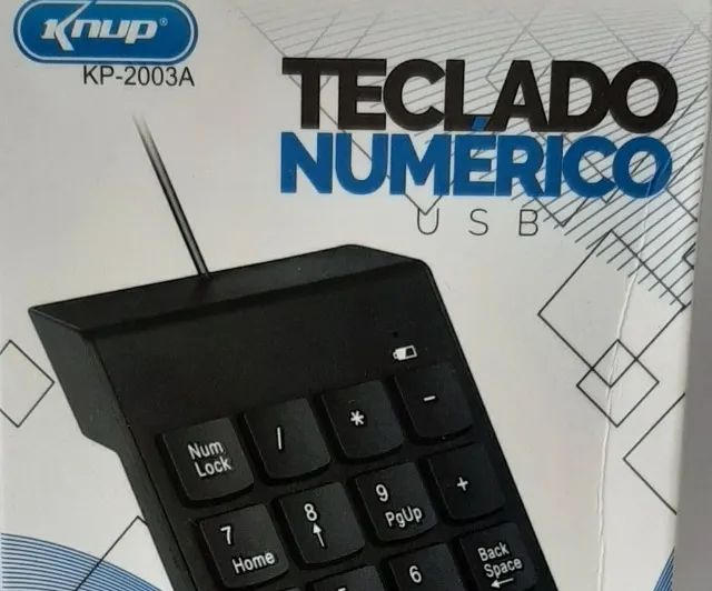 Teclado  Numérico c/ 18 teclas. !!  Usb. 2.0 Knup  Office 