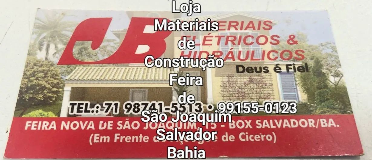 Materiais de Construção, Elétricos e Hidráulicos Diversos