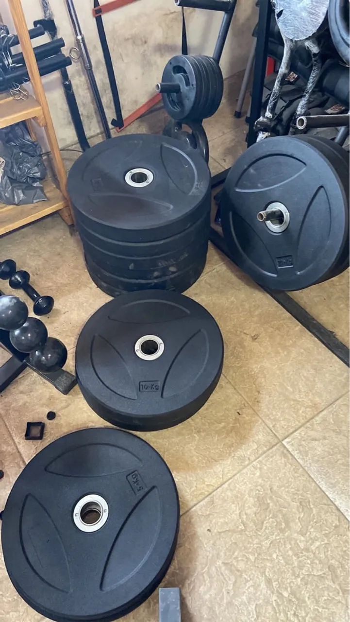 Academia - Anilhas - Halteres - Dumbell - Barras  - Foto 5
