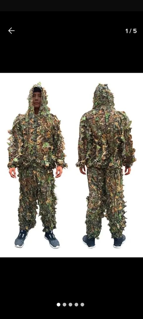 Roupa Camuflada 3D para Caça e Pesca - Foto 3