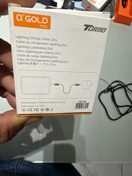 Cabo USB-C para iPhone 2 Metros 30W PD Turbo - OGOLD - Foto 2