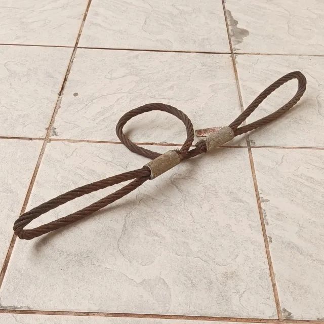 Estropo 5/8? Carl Stahl 1mt Laço Cabo de Aço Eslinga