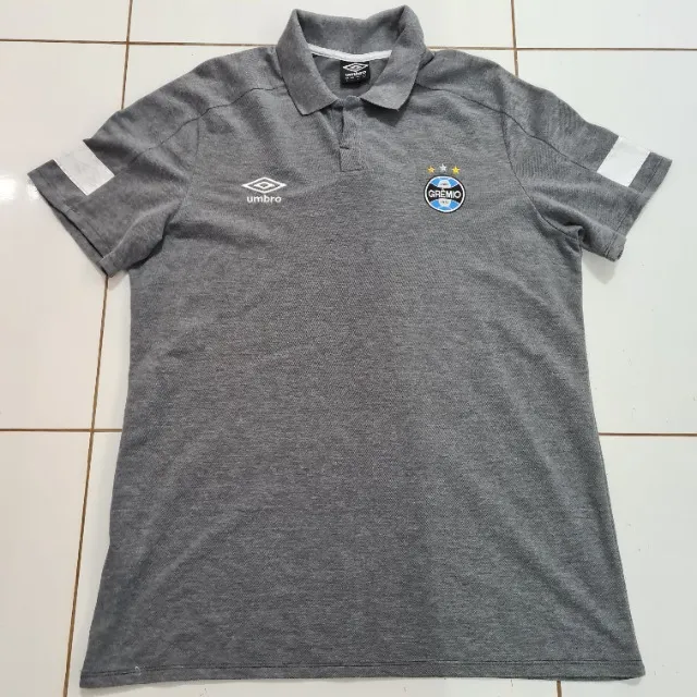 Camisa Grêmio Umbro Polo Viagem 2018 Preta Tamanho G
