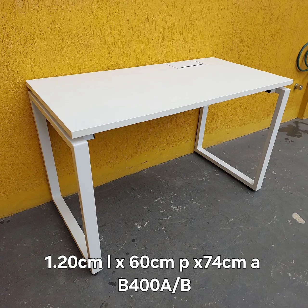 Mesa escritório branca 1.20x60 - Foto 3