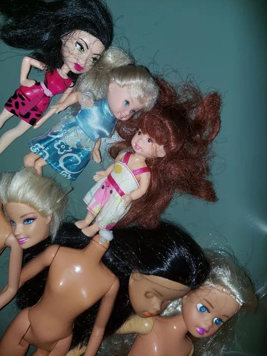 boneca barbie , susi ( lote de sucatas de boneca) - Foto 4
