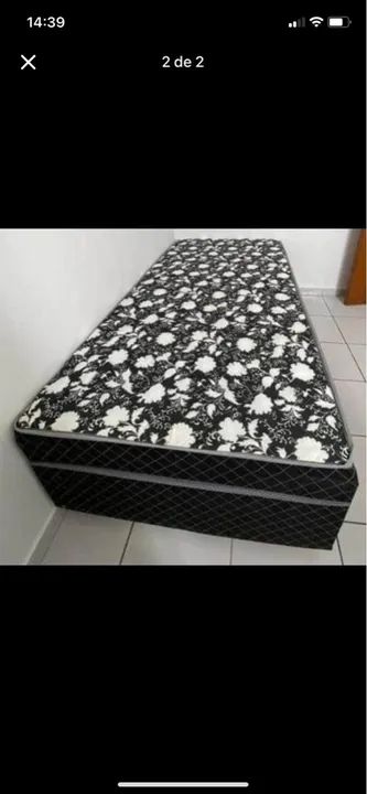 SUPER PROMOÇÃO CAMA BOX SOLTEIRO 5cm ESPUMA - Foto 2