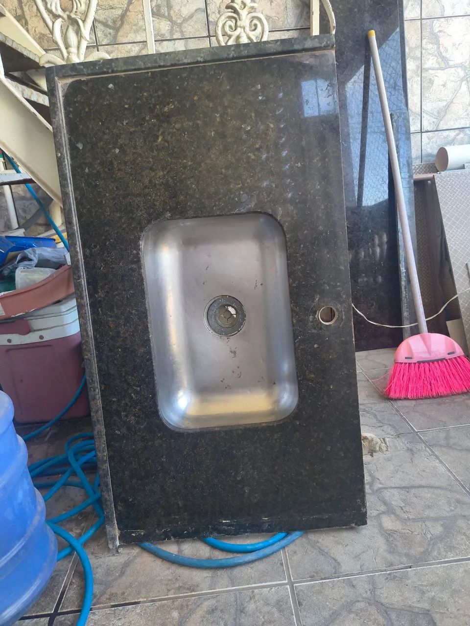 Pia granito verde Ubatuba 