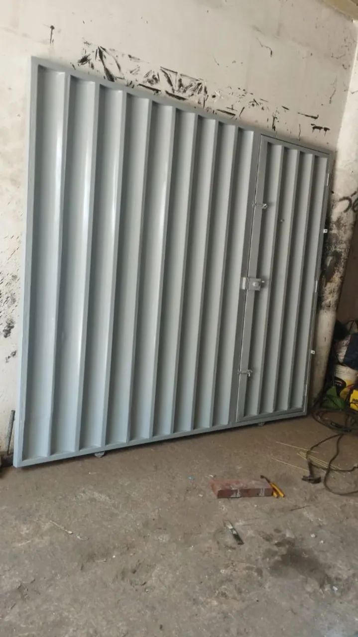 Portão pra garagem seminovo completo entrego gratis