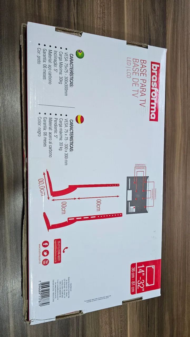 Suporte para TV Brasforma 14-32 polegadas - Foto 2