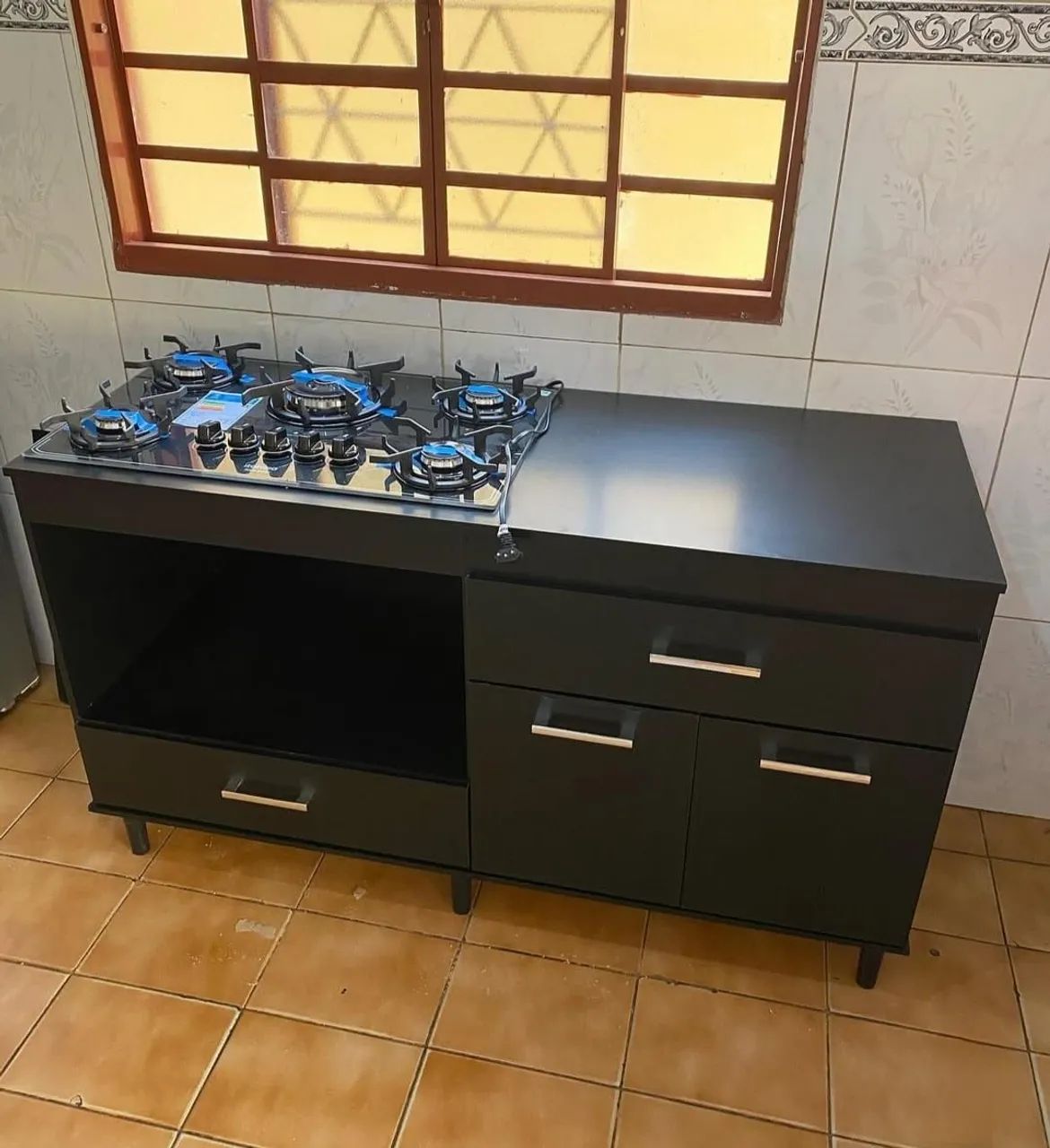 Fogão Cooktop com balcão 1.40cm NOVOS  - Foto 3