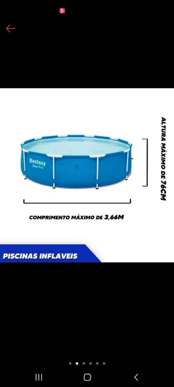 Piscina Bestway Steel Pro - Foto 2