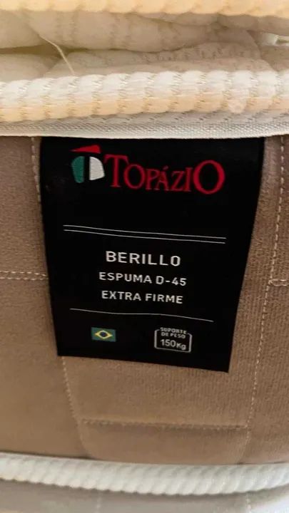 Cama Box Queen 100% Espuma D45 Extra Firme 158X198X25(ENTREGA EM ATE 24 HORAS) - Foto 3