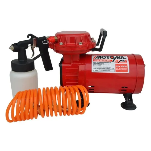 Compressor De Ar Com Acessórios Hobby Jetmil-S Motomil Pressão 40 lbf/pol² - 2,8 bar.