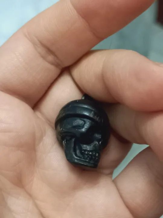 Pingente colar caveira preta Bope PM - Foto 4
