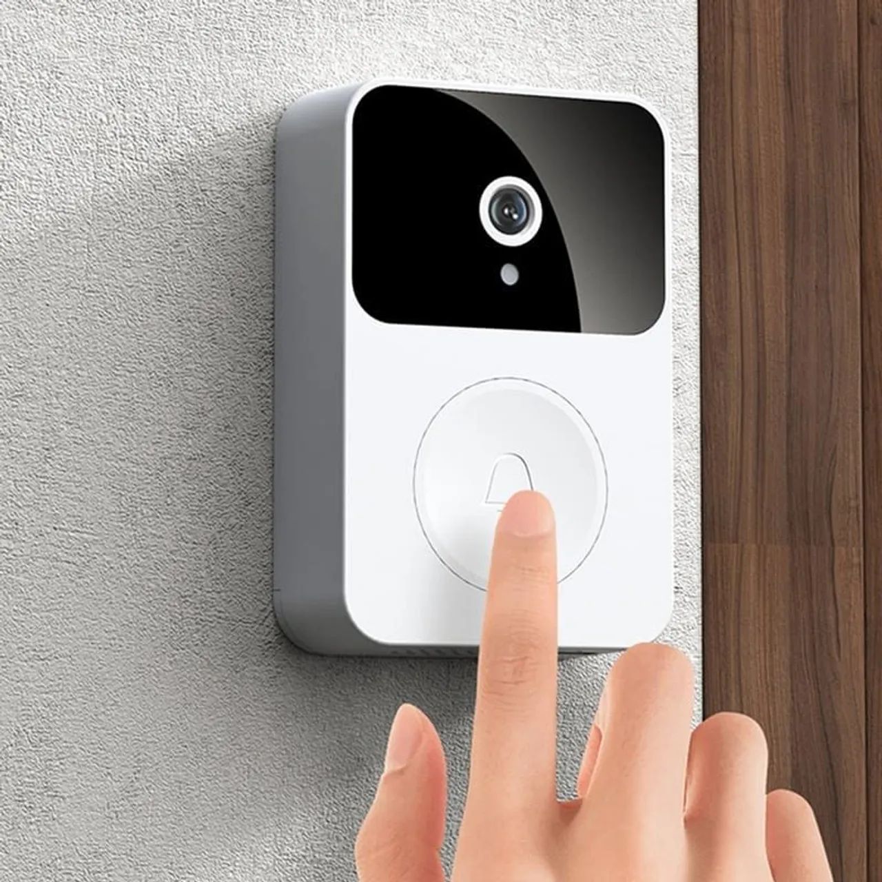 Campainha Interfone Inteligente Com Câmera e Áudio Wi-fi Sem Fio - Foto 3