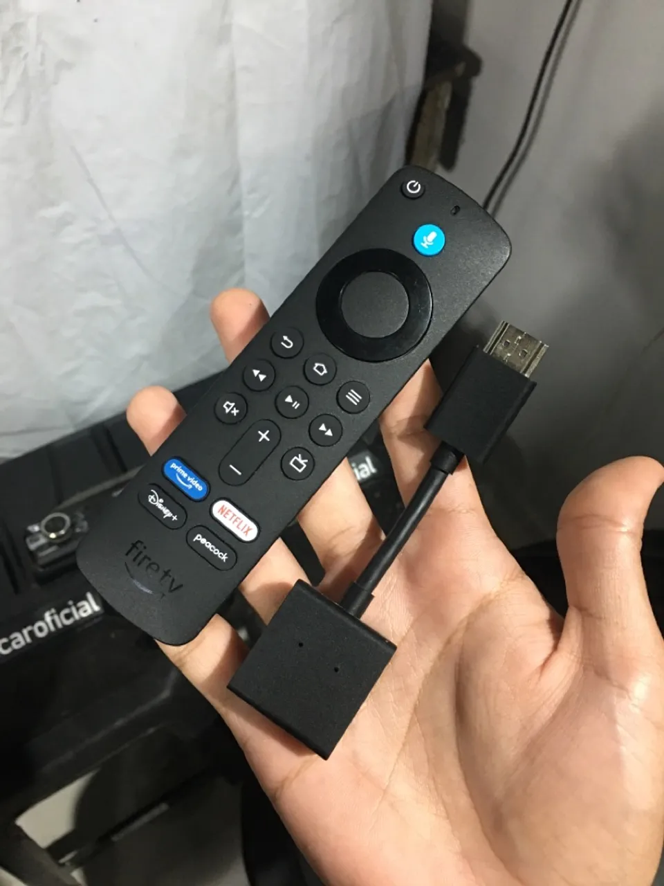 Fire TV Stick com Adaptador HDMI