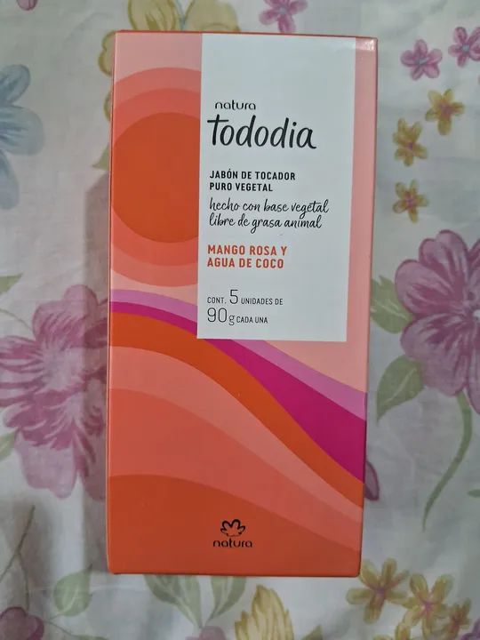 Kit 05 sabonetes manga rosa e água de coco NATURA TODO DIA