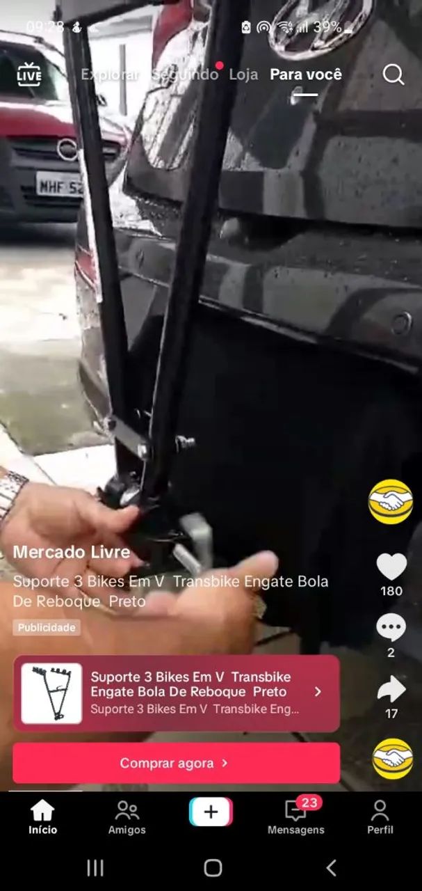 SUPORTE PARA 3 BIKES VEICULAR - Foto 2