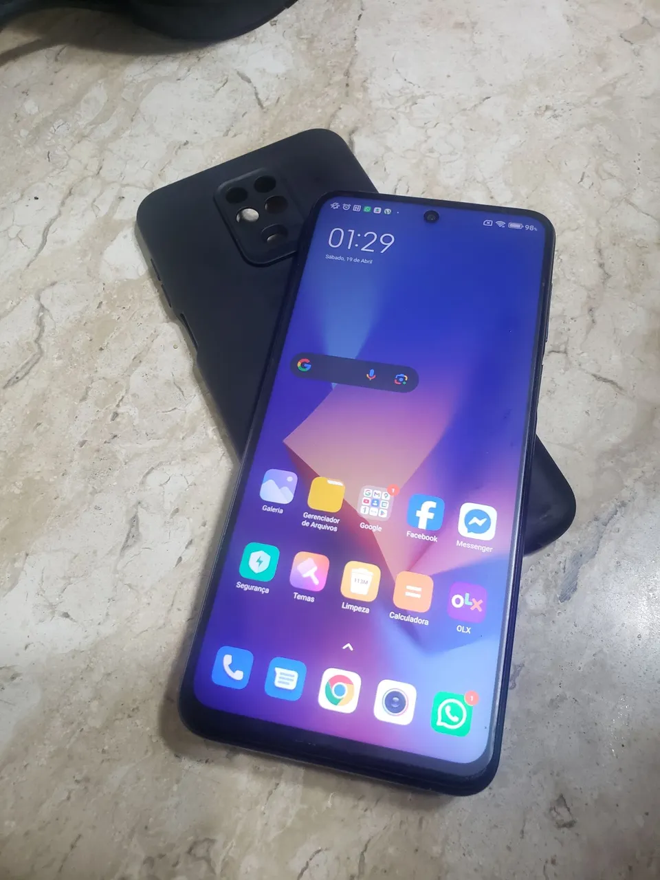 REDMI NOTE 9 PRÓ 128GB 6 DE RAM c/ capa e carregador.