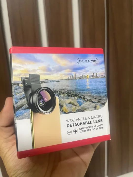 Lente Grande Angular e Macro para Celular - 0.45x