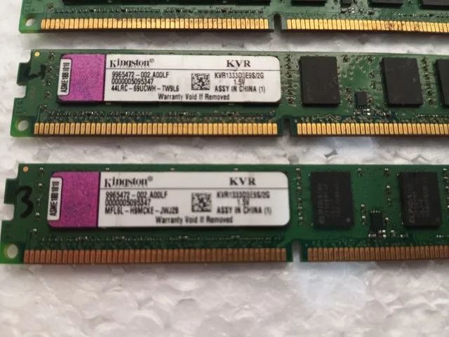 4 RAM sticks, 2GB DDR3 ECC 1333MHz, total 8GB64739358200707122