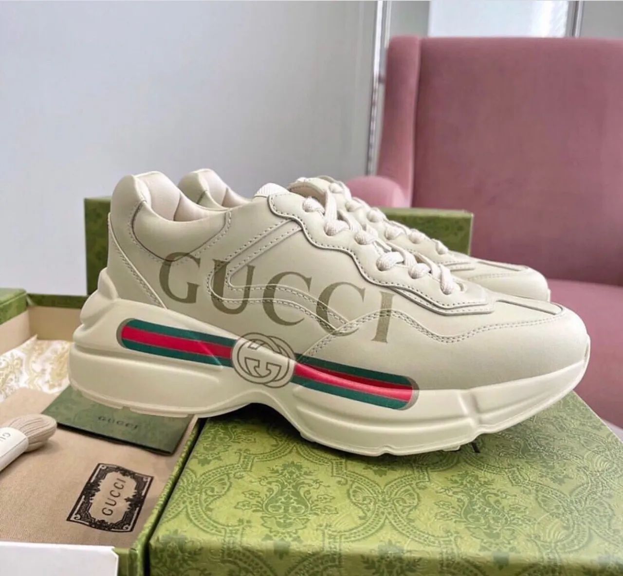 Tênis Gucci Ace Branco GG Original - Foto 5