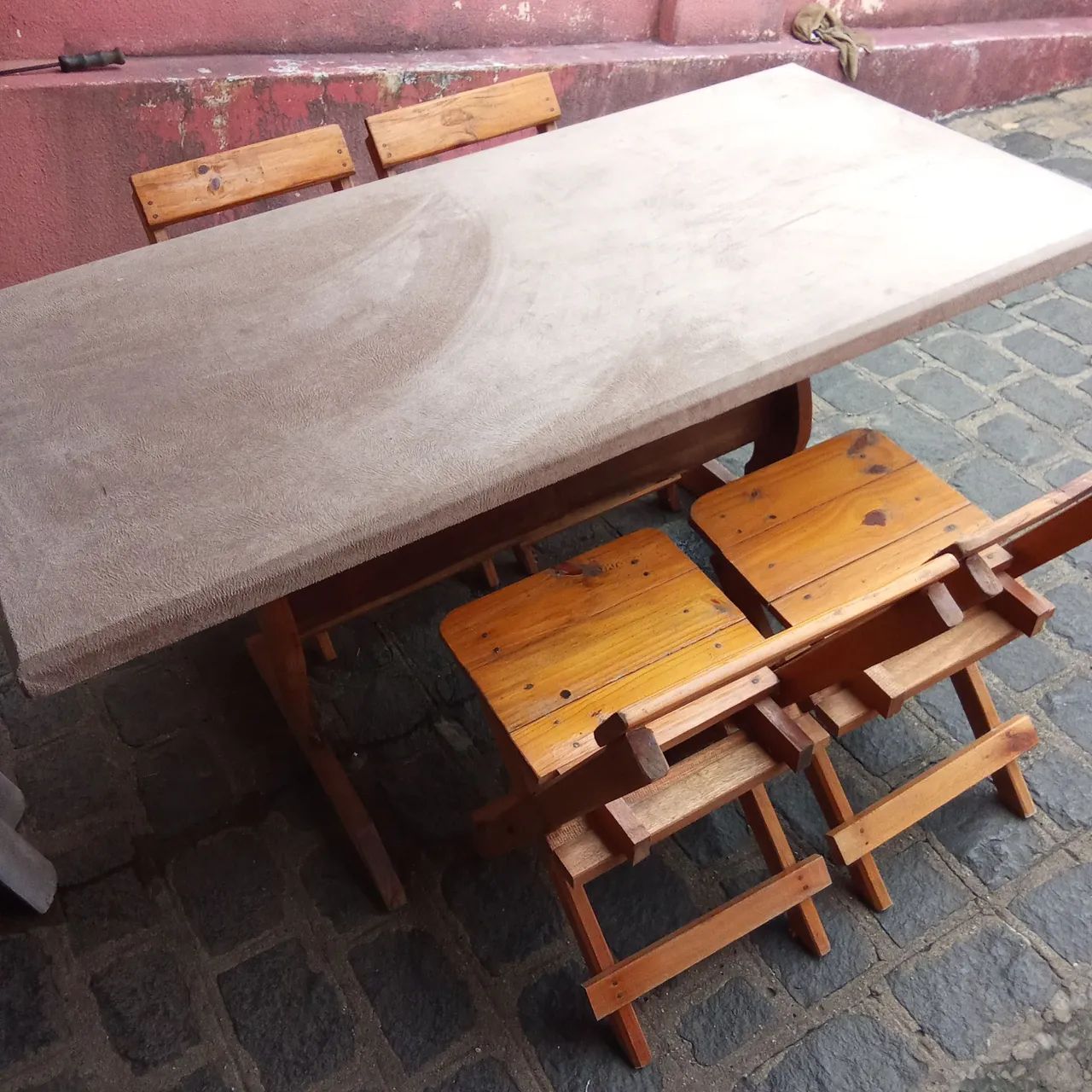 Conjunto de Mesa e Cadeiras Dobráveis - Foto 3