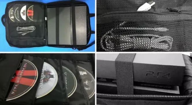 Bolsa Para Ps4 Slim Fat De Transporte C/ Compartimentos Case - Foto 3