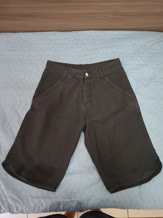 Bermuda Masculina Preta Santo Expedito