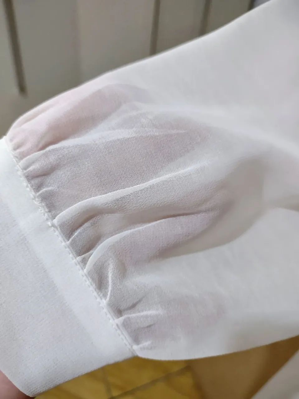Camisa com transparência e aplicação de renda G - Foto 3