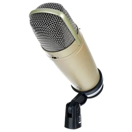 Microfone Condensador Behringer C-3 Oddity Gold - Multipadrão, Áudio Profissional e Estilo